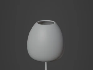 Crystal Drinking Glasses 3D Model