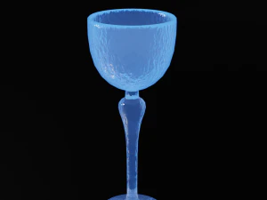 Crystal Drinking Glasses 3D Model