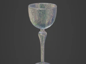 Crystal Drinking Glasses 3D Model
