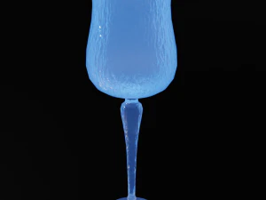 Crystal Drinking Glasses 3D Model