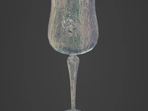 Crystal Drinking Glasses 3D Model