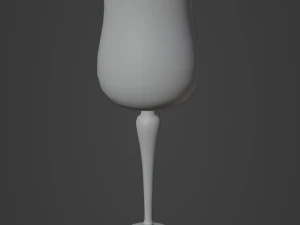 Crystal Drinking Glasses 3D Model