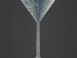 Crystal Drinking Glasses 3D Model