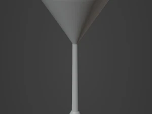 Crystal Drinking Glasses 3D Model