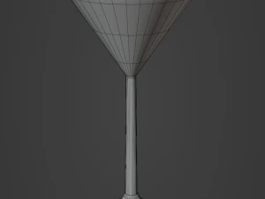 Crystal Drinking Glasses 3D Model