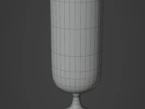 Crystal Drinking Glasses 3D Model