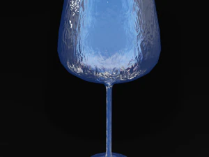 Crystal Drinking Glasses 3D Model