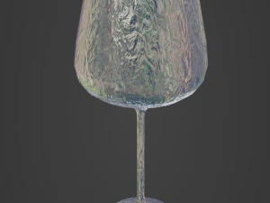 Crystal Drinking Glasses 3D Model