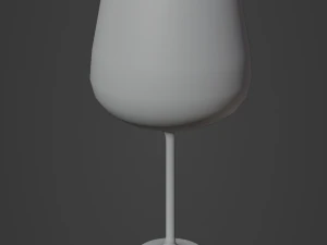 Crystal Drinking Glasses 3D Model