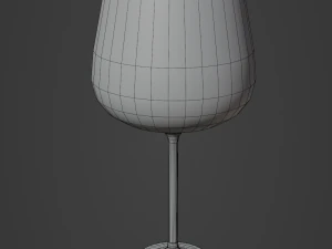 Crystal Drinking Glasses 3D Model