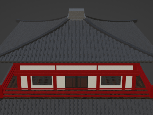 Chinese Two Floors Siheyuan 3Dモデル