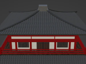 Chinese Two Floors Siheyuan 3D Model