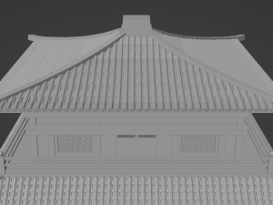 Chinese Two Floors Siheyuan 3Dモデル