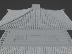 Chinese Two Floors Siheyuan 3D Model