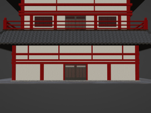 Chinese Two Floors Siheyuan 3Dモデル
