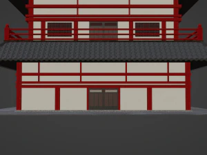 Chinese Two Floors Siheyuan 3D Model