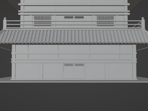 Chinese Two Floors Siheyuan 3Dモデル