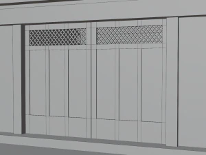 Chinese Two Floors Siheyuan 3D Model