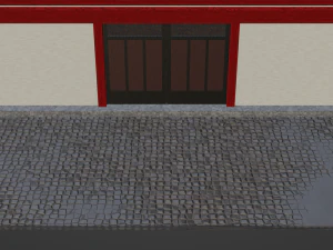 Chinese Two Floors Siheyuan 3D Model