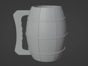 Ale Tankard 3D Model