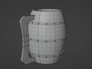 Ale Tankard 3D Model