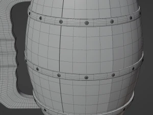 Ale Tankard 3D Model