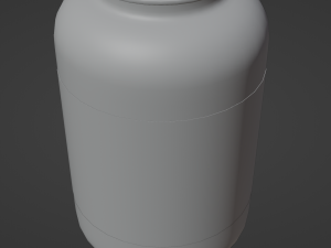 Amber Glass Pill Bottle 3Dモデル