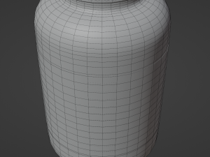 Amber Glass Pill Bottle 3Dモデル