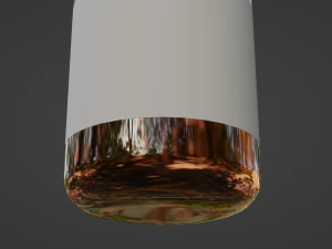 Amber Glass Pill Bottle 3D Model