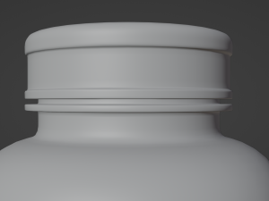 Amber Glass Pill Bottle 3Dモデル