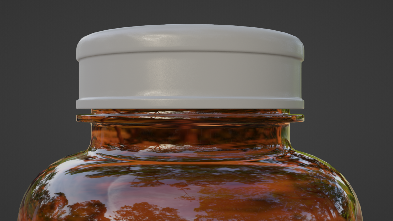 Amber Glass Pill Bottle - 3D Model by BlueChris206