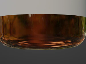 Amber Glass Pill Bottle 3D Model