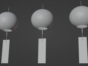 Furin - Wind Chimes 3D Model