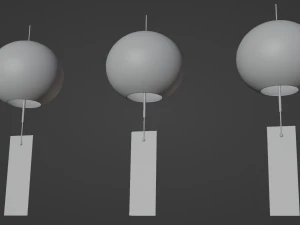 Furin - Wind Chimes 3D Model