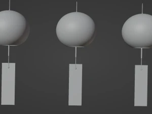 Furin - Wind Chimes 3D Model