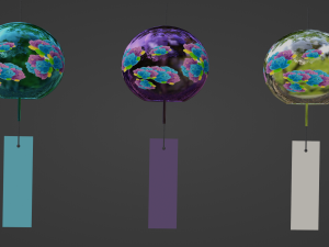 Furin - Wind Chimes 3D Model