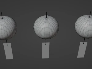 Furin - Wind Chimes 3D Model