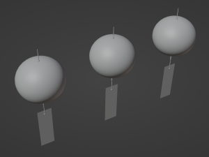 Furin - Wind Chimes 3D Model