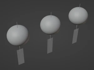 Furin - Wind Chimes 3D Model