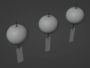 Furin - Wind Chimes 3D Model