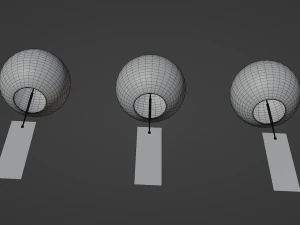 Furin - Wind Chimes 3D Model