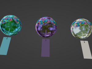 Furin - Wind Chimes 3D Model