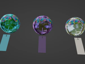 Furin - Wind Chimes 3D Model