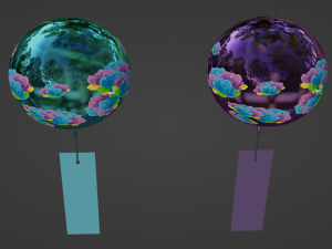 Furin - Wind Chimes 3D Model