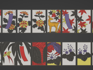 Hanafuda - Flower Cards 3D-Modell