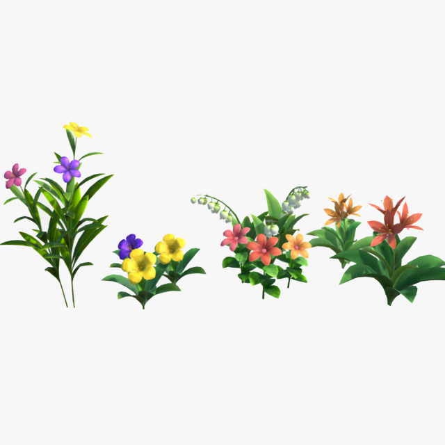 flower Modello 3D .c4d .max .obj .3ds .fbx .stl .blend 