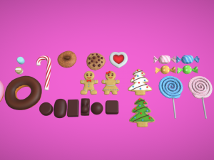 cookie 3D 模型