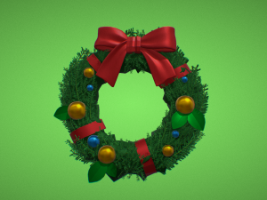 christmas wreath 3D Models