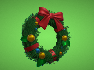christmas wreath Modelo 3D