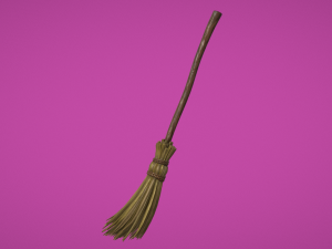 witch broom 3D 模型